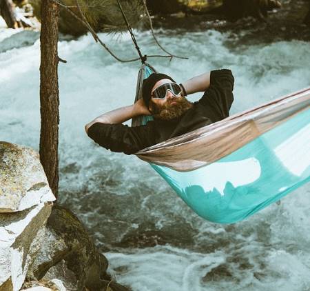 Hammock camping on the river