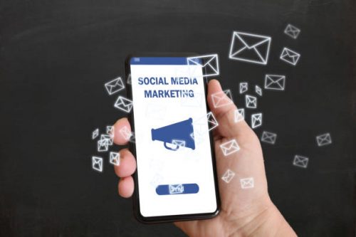 Social media marketing network communication mobile phone app